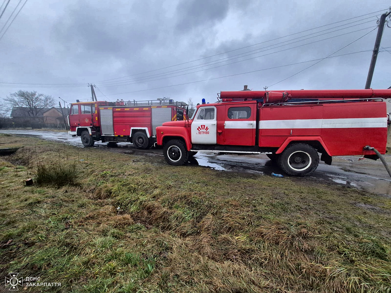 Пожежа у селі Нове Калинове