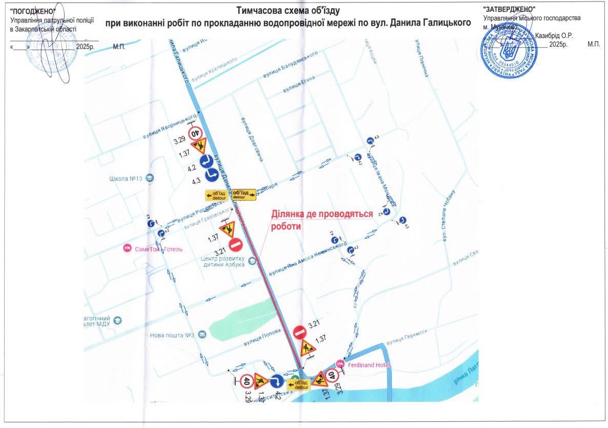 Перекрита ділянка