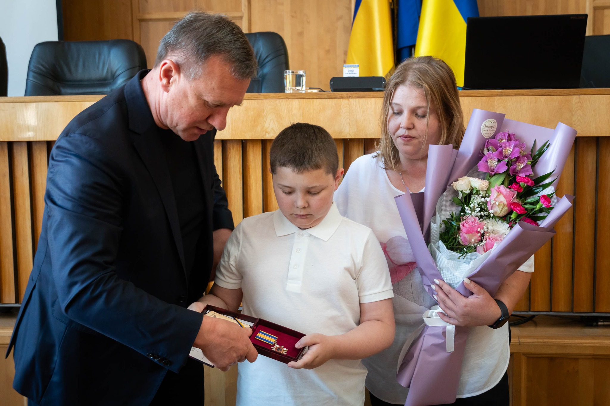 Вручення відзнак рідним полеглих воїнів