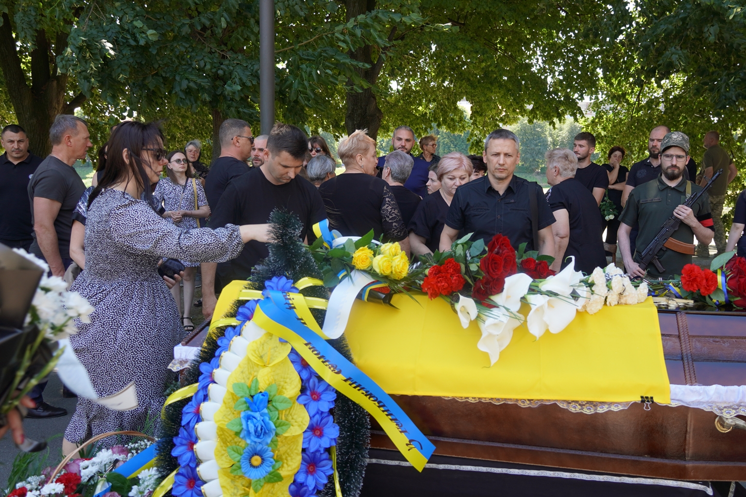 Прощання з полеглим військовим Сергієм Желізкою