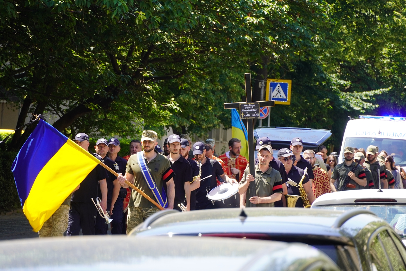 Прощання з полеглим військовим Сергієм Желізкою