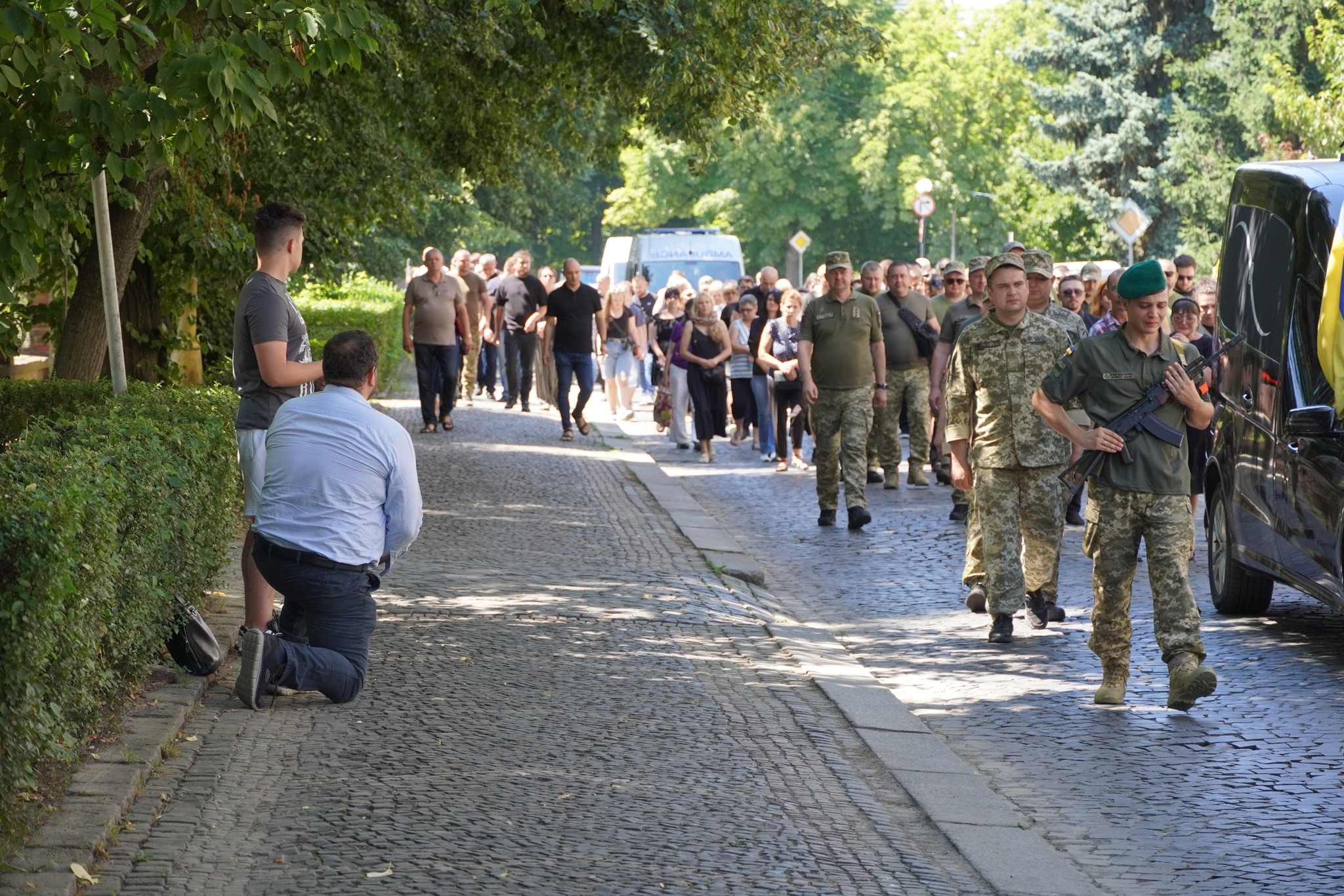 Прощання із інспектором прикордонної служби Василем Шкобою