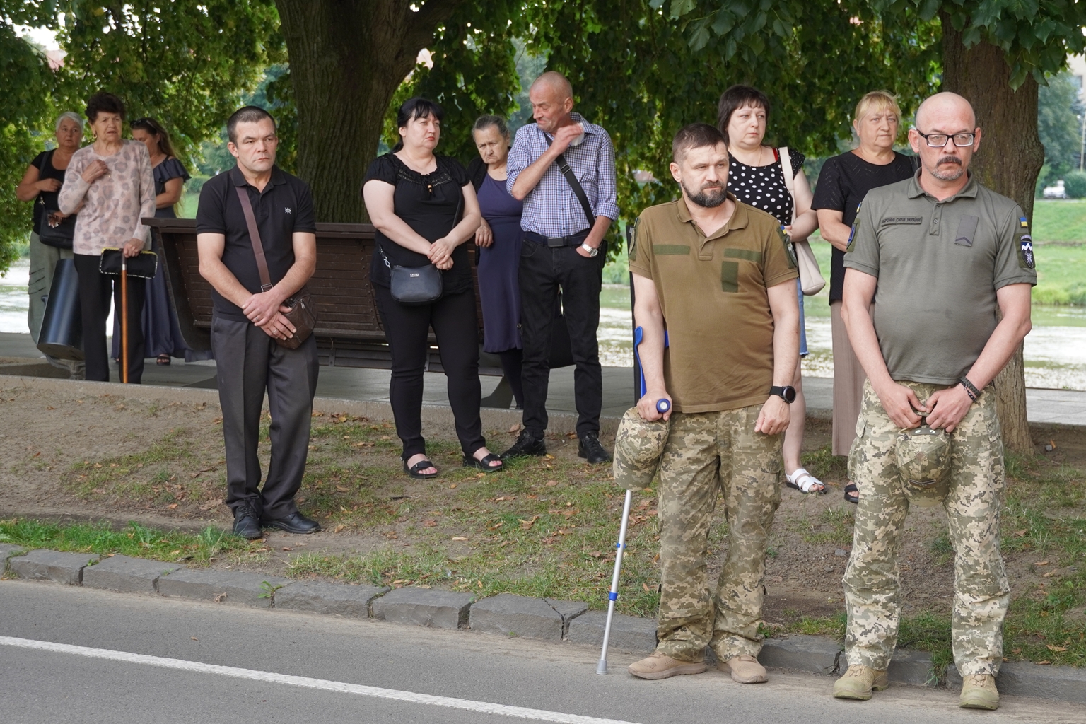 Прощання із воїном Олександром Ануфрієм
