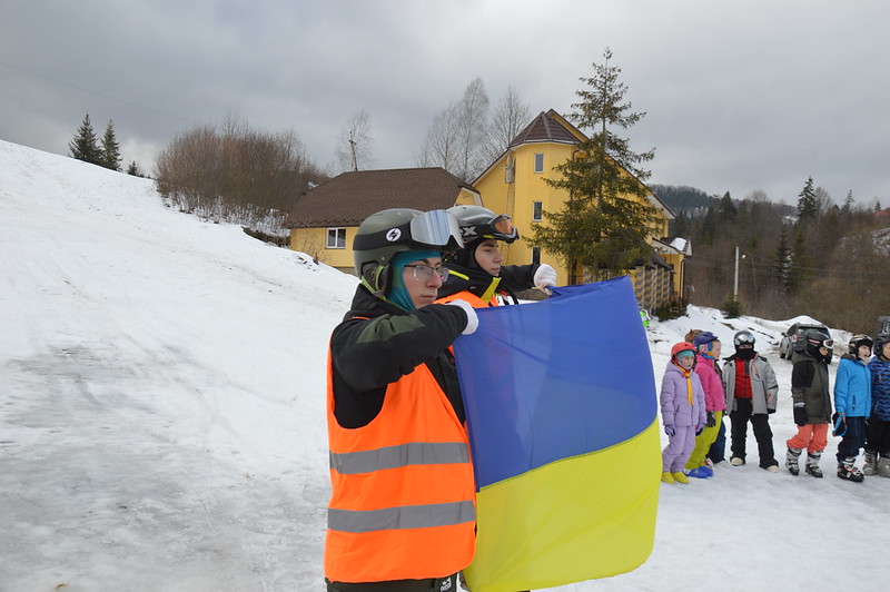 Пластуни під час змагань 