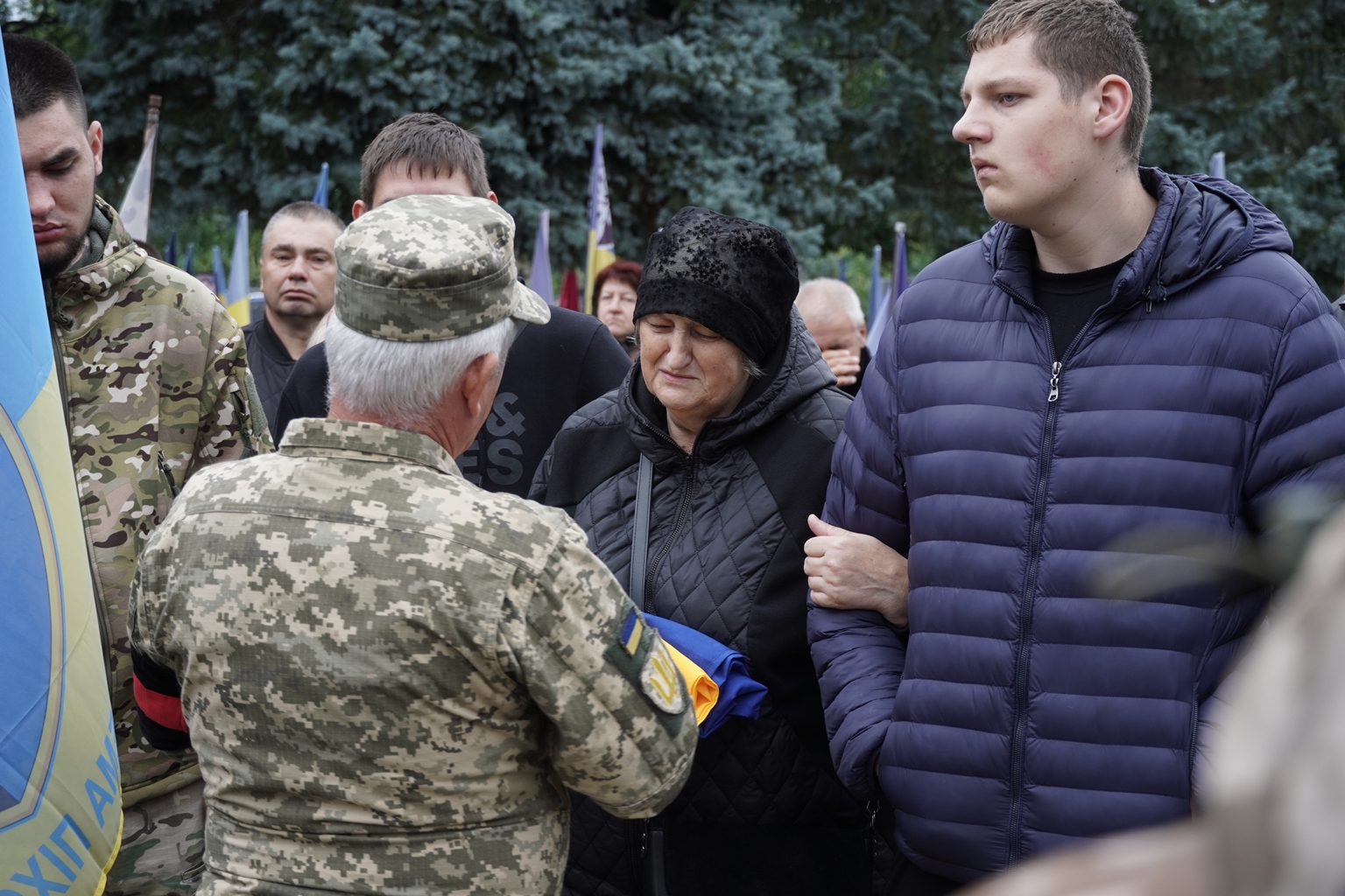 Прощання з воїнами Юрієм Бачкаєм та Олександром Дзуринцем
