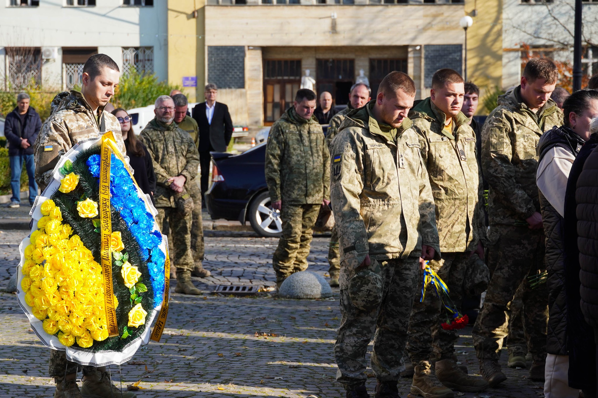 Прощання з полеглим Михайлом Гончаруком