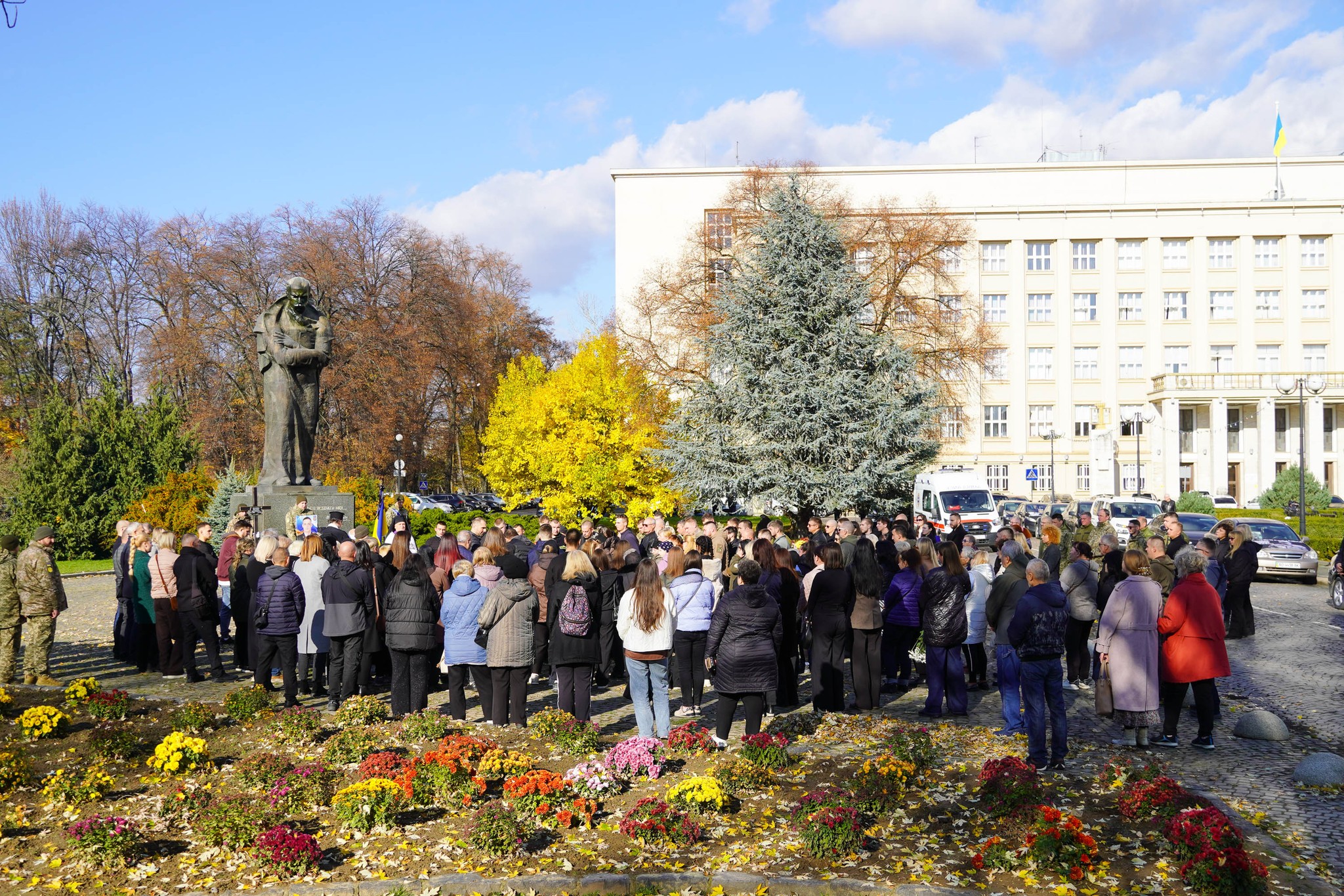 Прощання з полеглим Михайлом Гончаруком