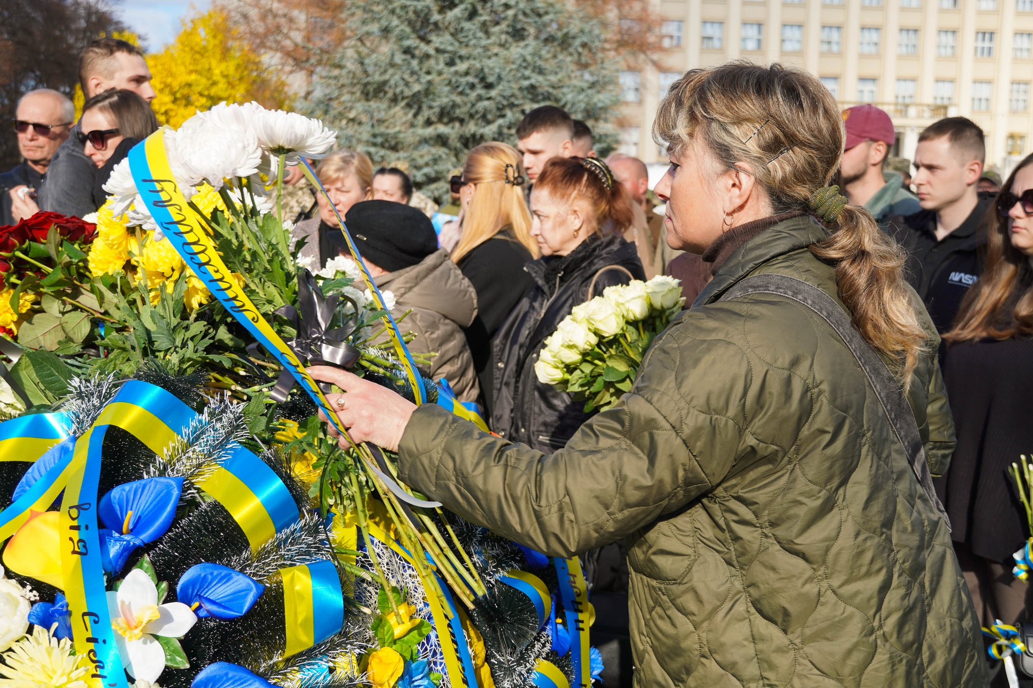 Прощання з полеглим Михайлом Гончаруком