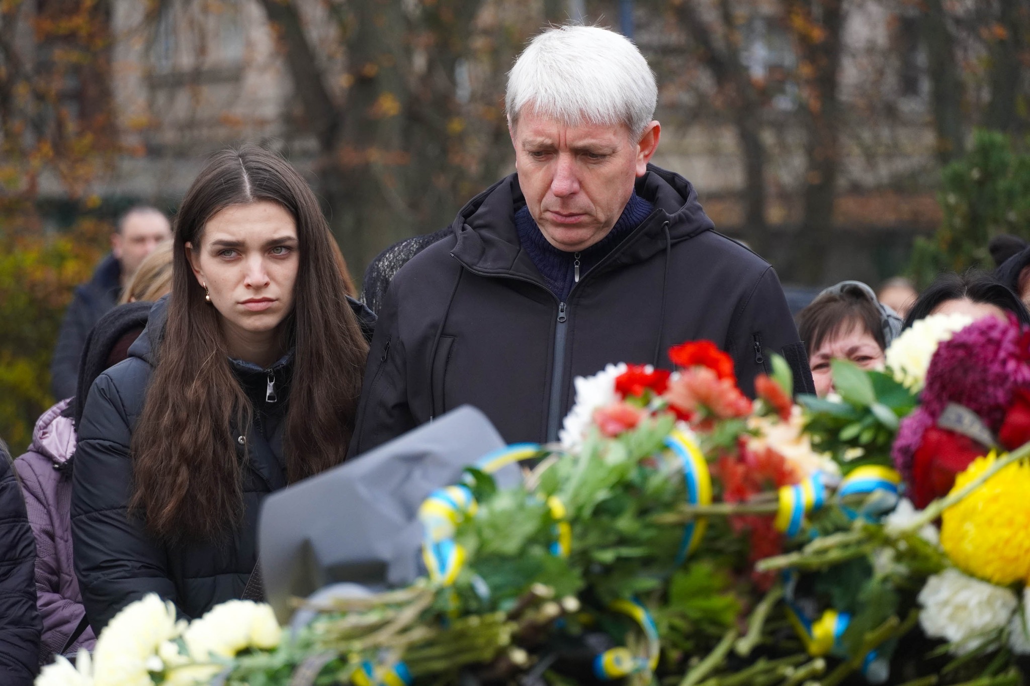 Прощання з полеглим воїном Борисом Барчем