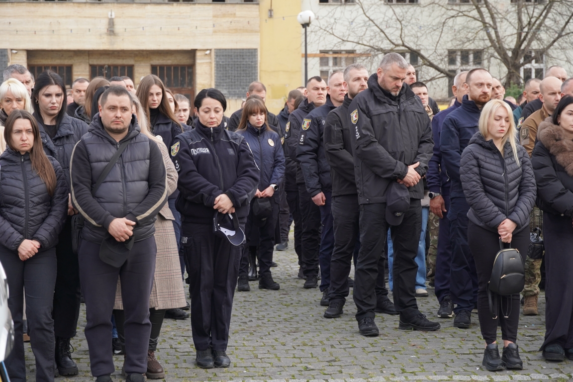 Прощання з полеглим поліцейським Юрієм Василиженком