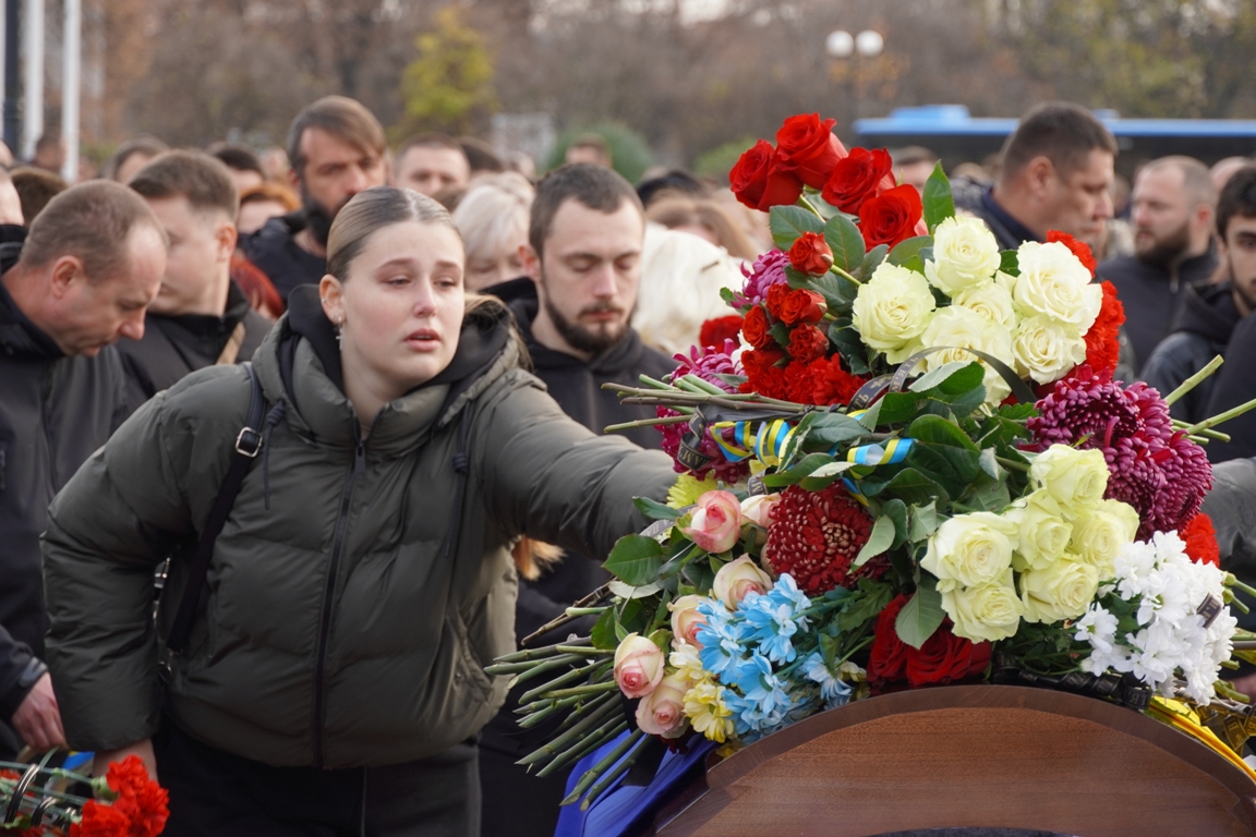 Прощання з полеглим поліцейським Юрієм Василиженком