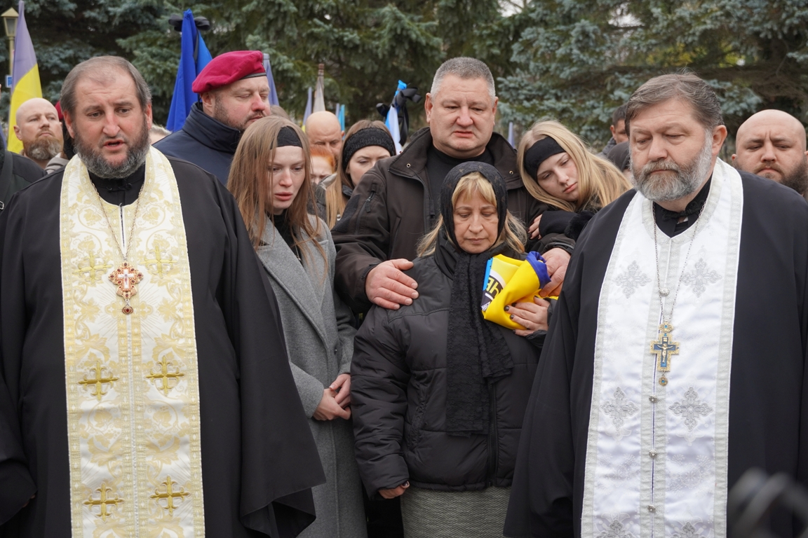 Прощання з полеглим поліцейським Юрієм Василиженком