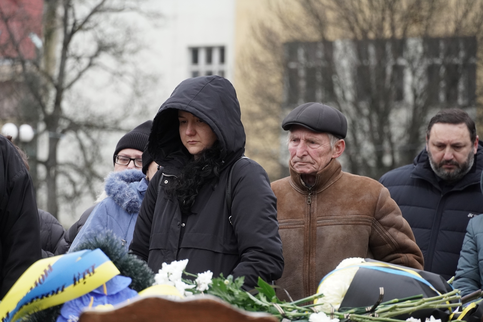 Прощання з полеглим воїном Олександром Горошником