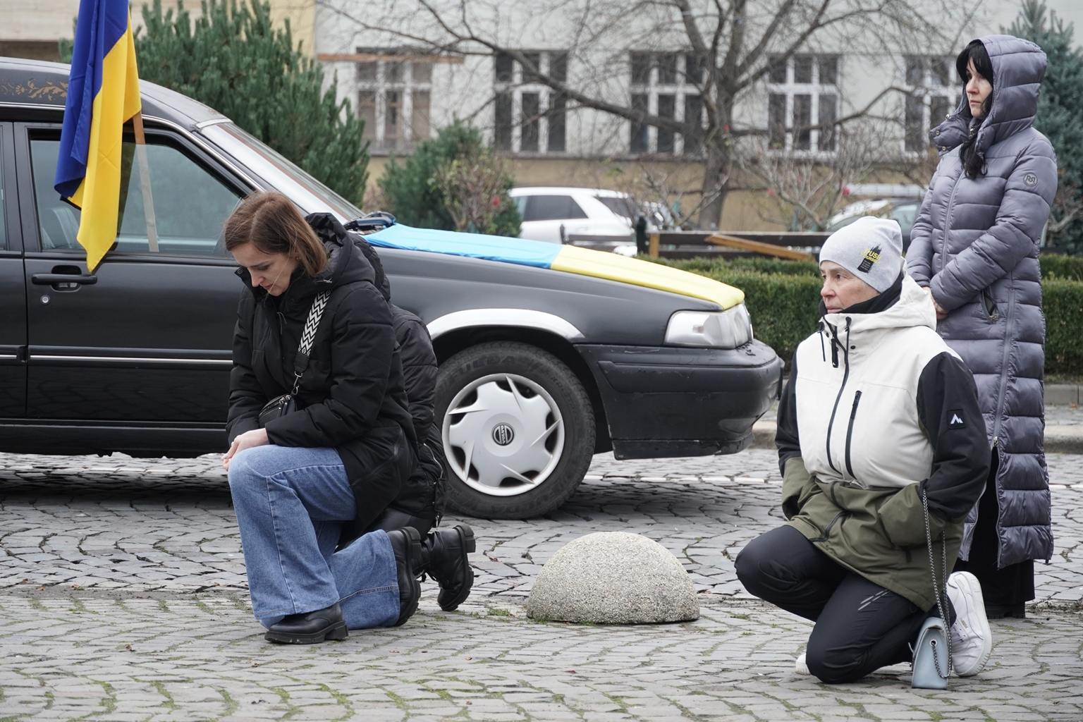 Прощання з полеглим воїном Олександром Горошником