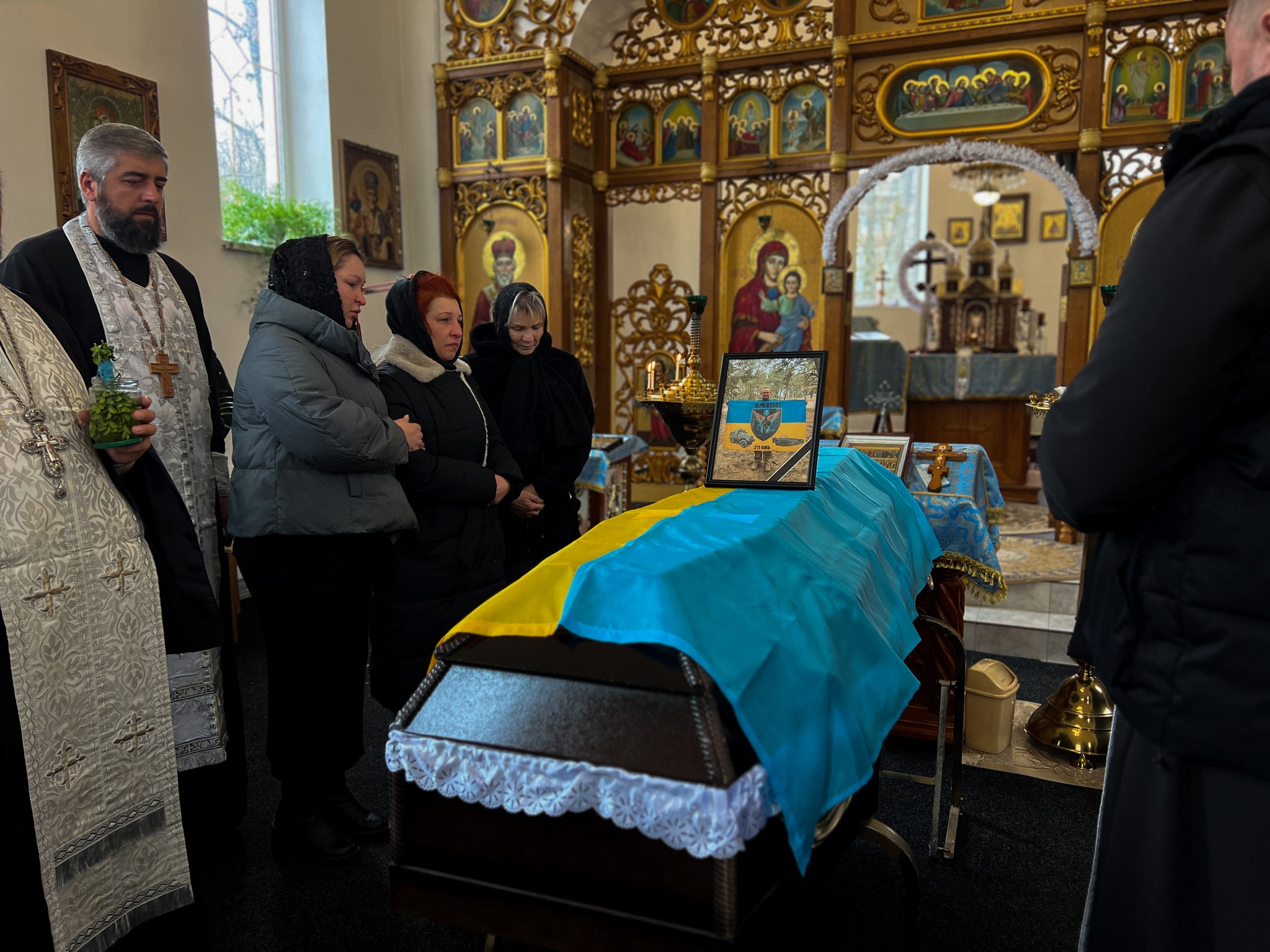 Прощання із воїном Євгеном Мазієм