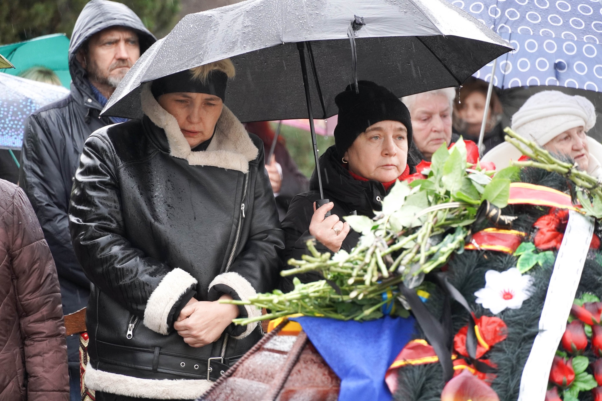 Прощання з полеглим воїном Михайлом Лупʼяком