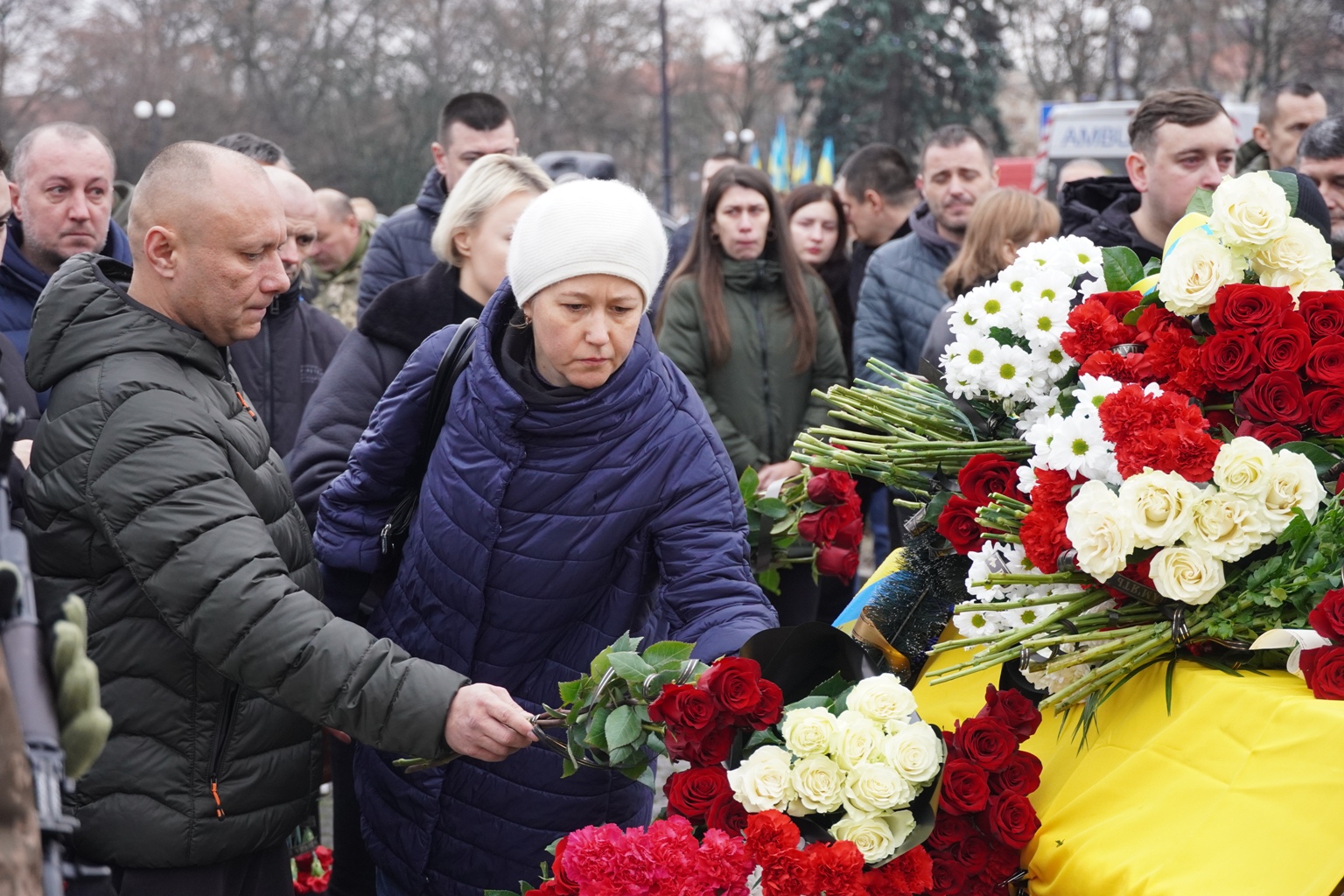 Прощання з воїном Володимиром Бирою