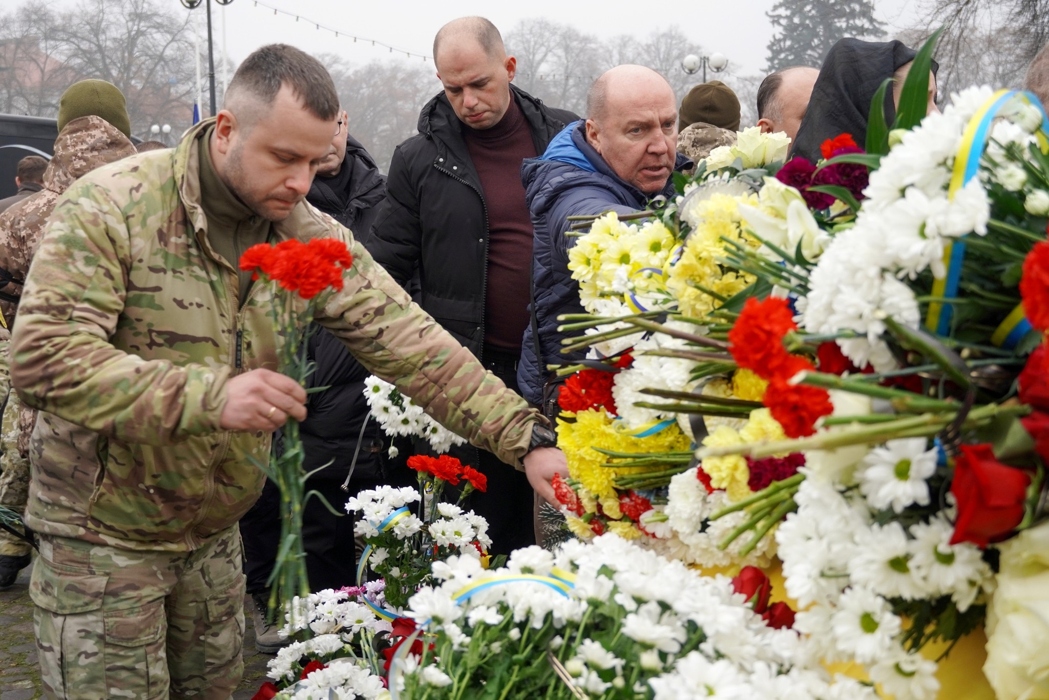 Прощання з полеглим 27-річним прикордонником Дмитром Павличем