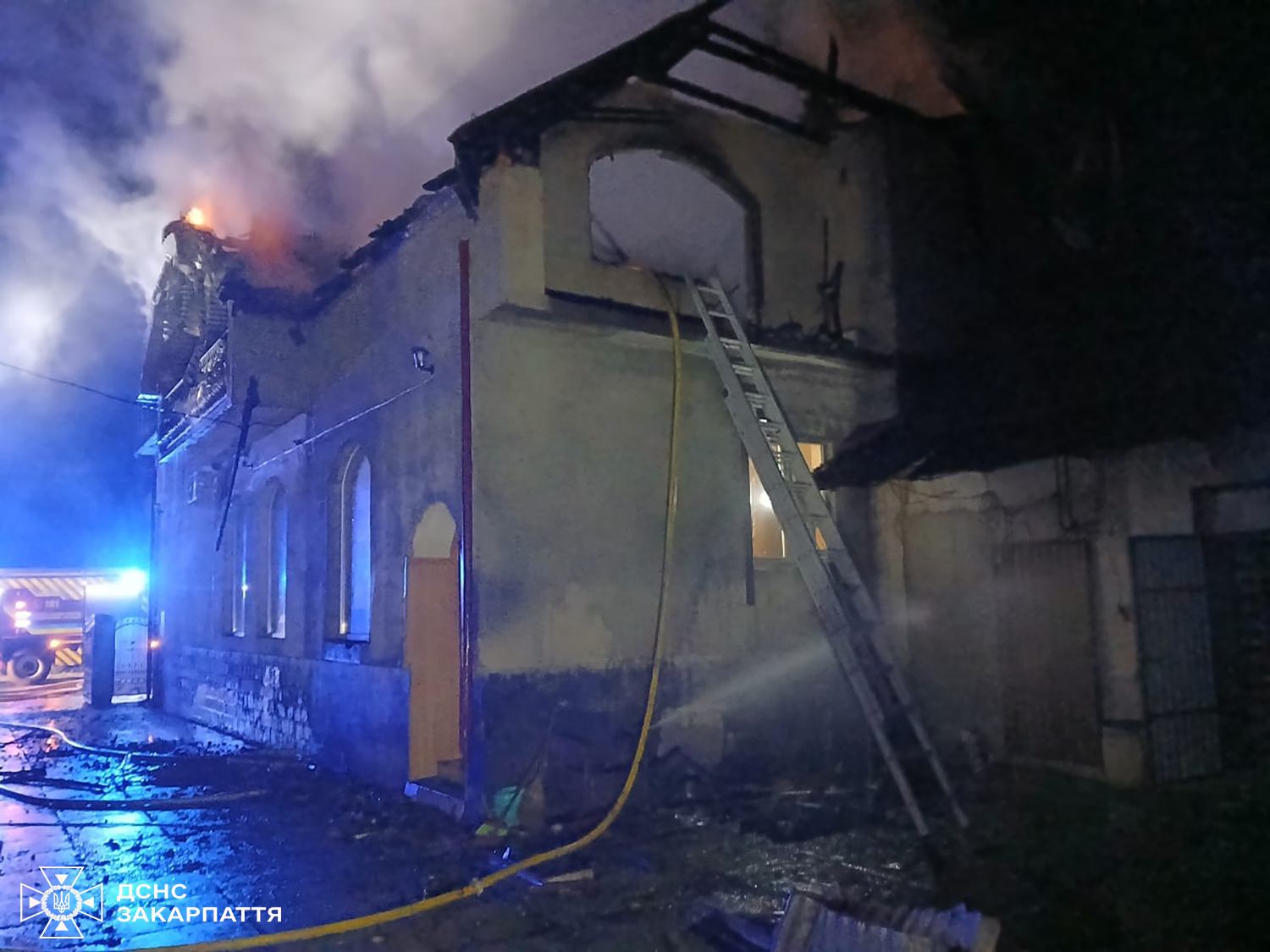 Пожежа в будинку у селі Велика Добронь