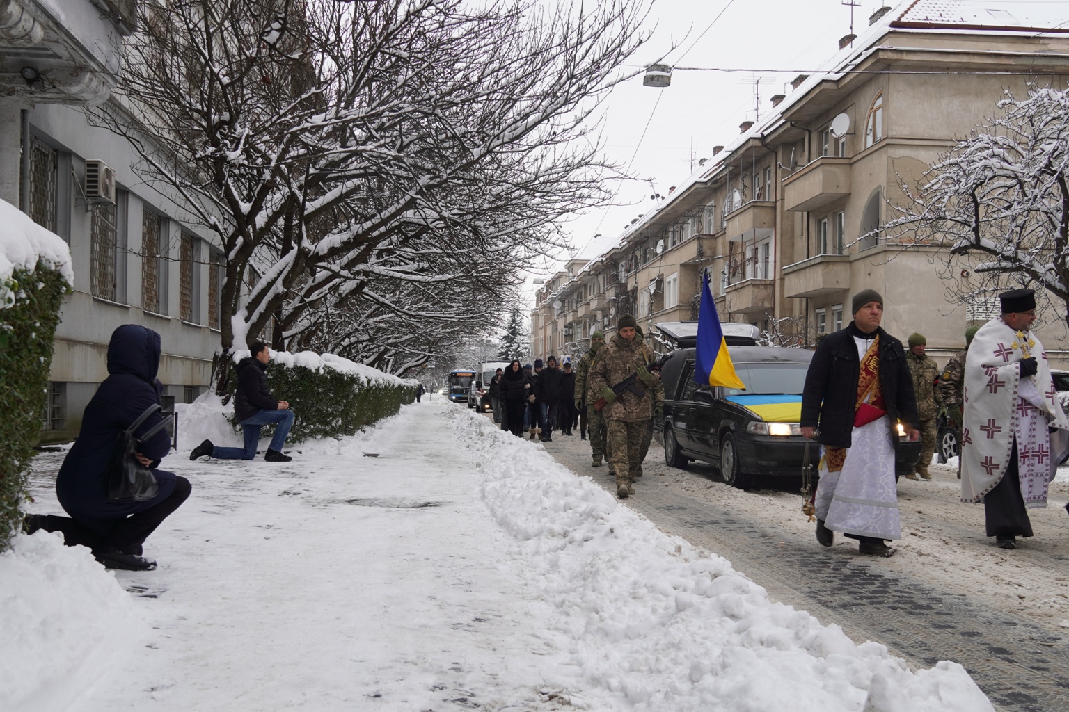 В Ужгороді попрощалися з військовим Миколою Райнишем