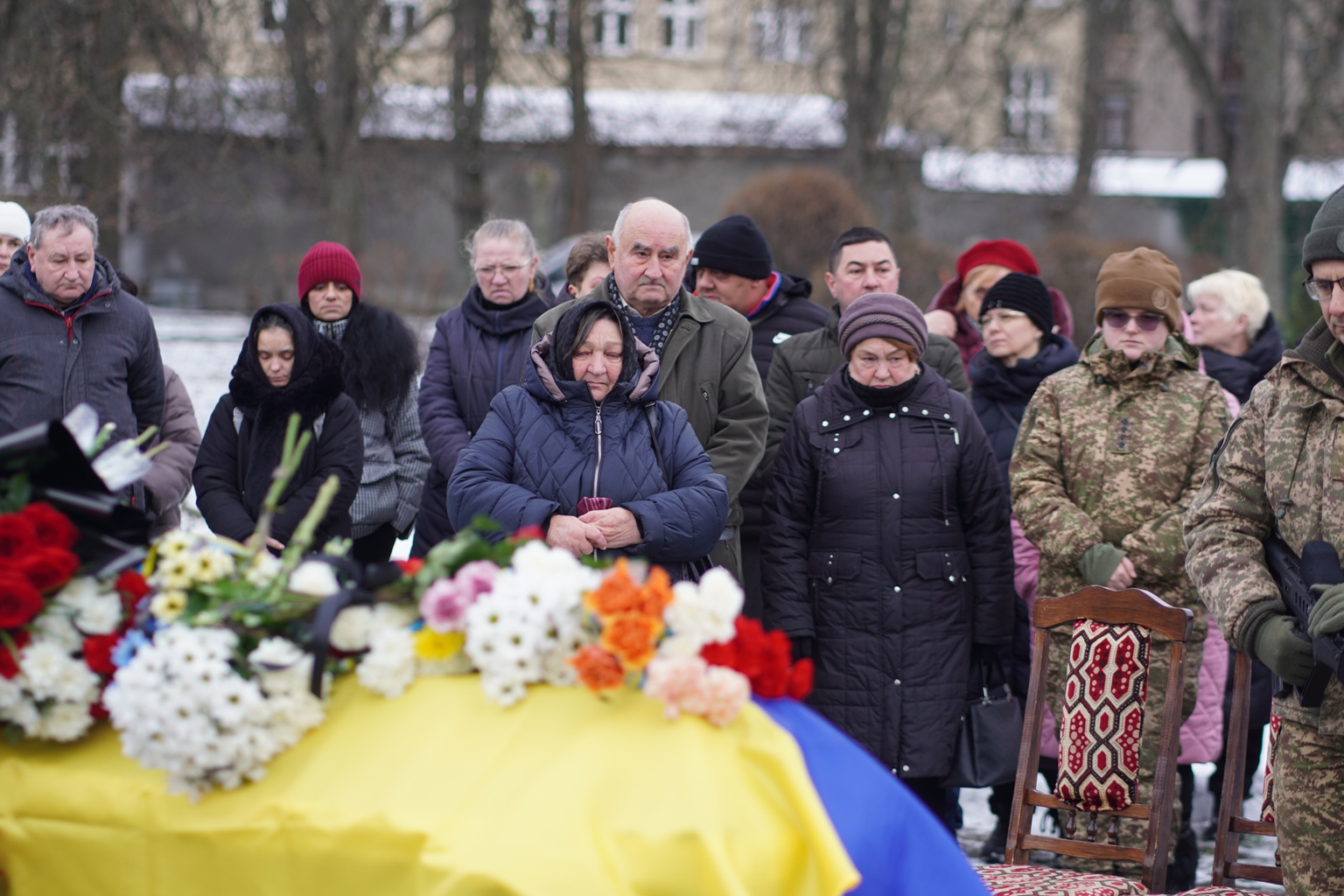 Прощання із воїном Миколою Головком в Ужгороді