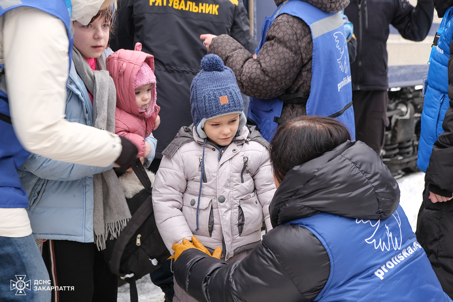 Прибуття евакуаційного поїзда із Запорізького напрямку