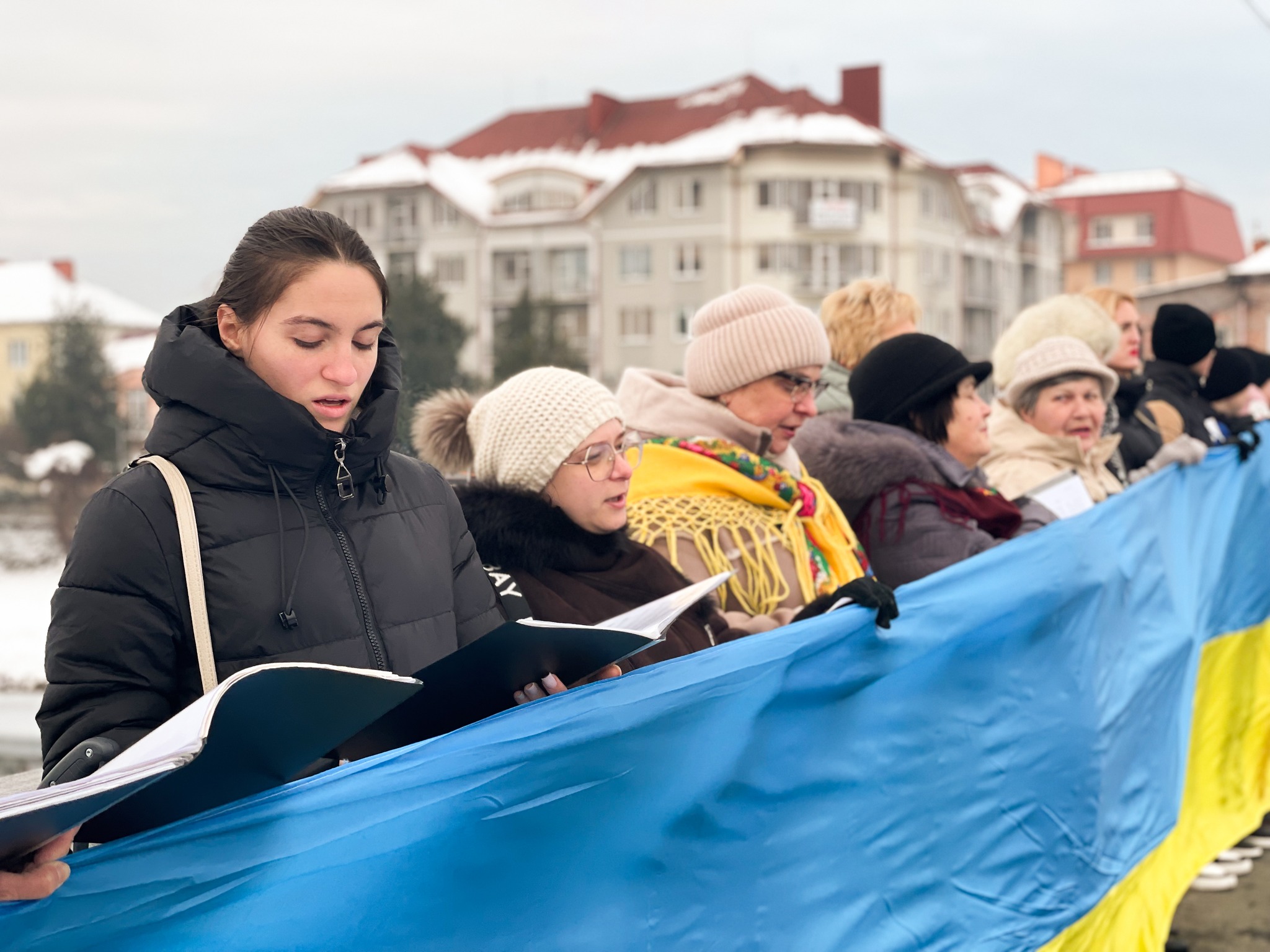 Ланцюг національної єдності у Мукачеві