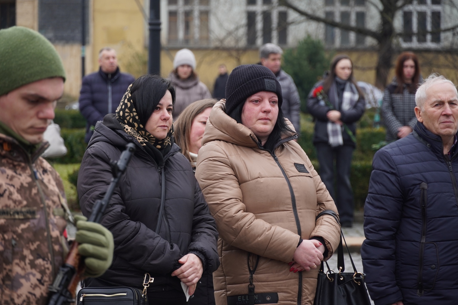Прощання із полеглим воїном Олексієм Бриньком