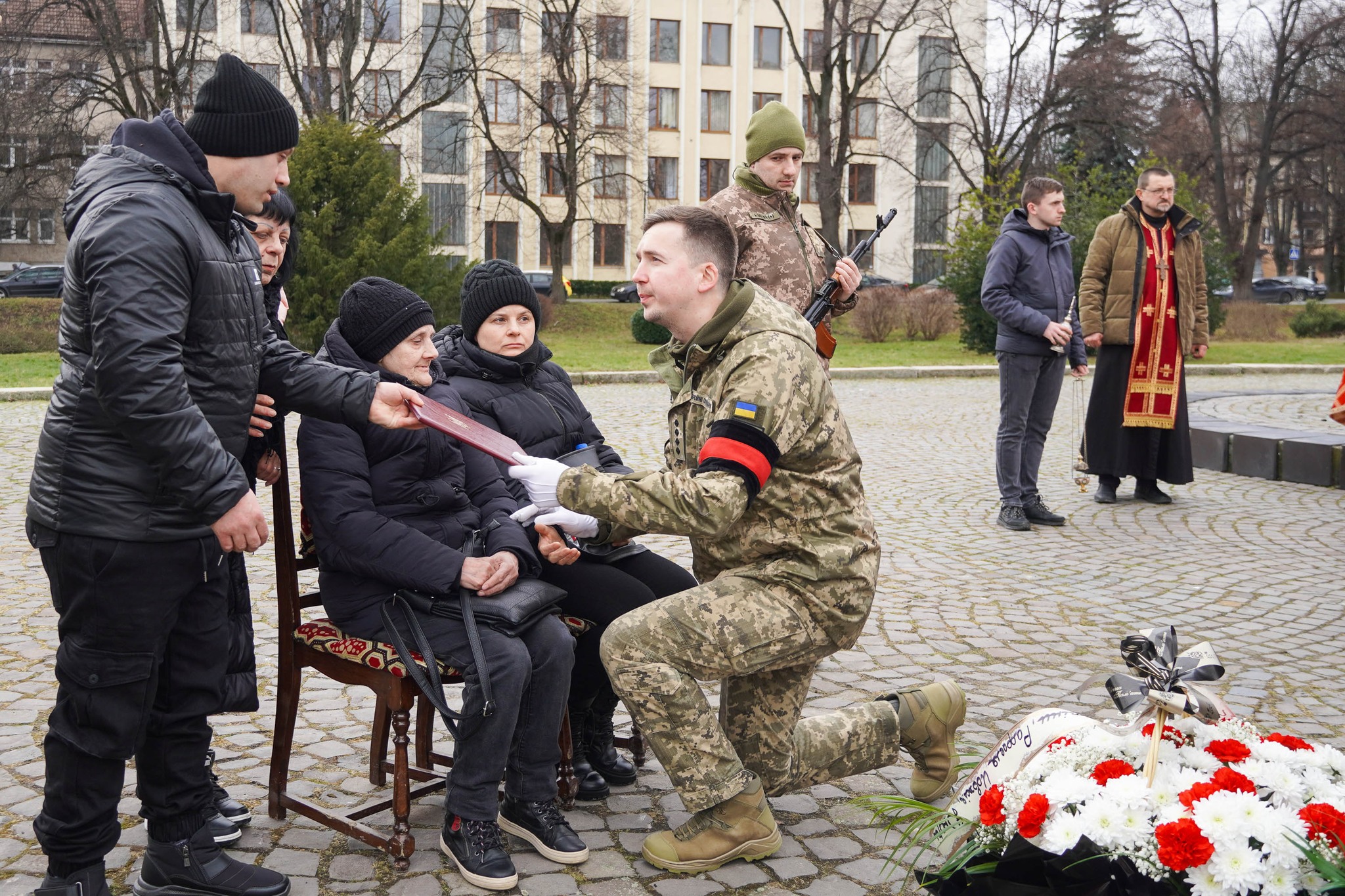 Прощання з воїном Олександром Шугаром в Ужгороді