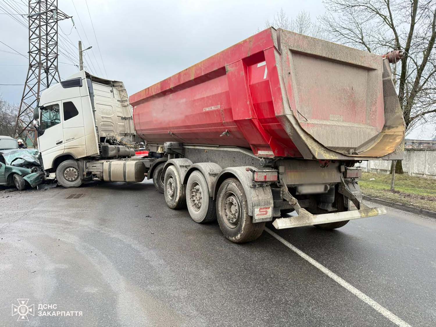 Місце ДТП у Мукачеві