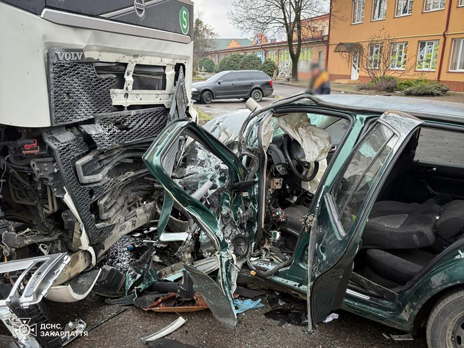 Місце ДТП у Мукачеві