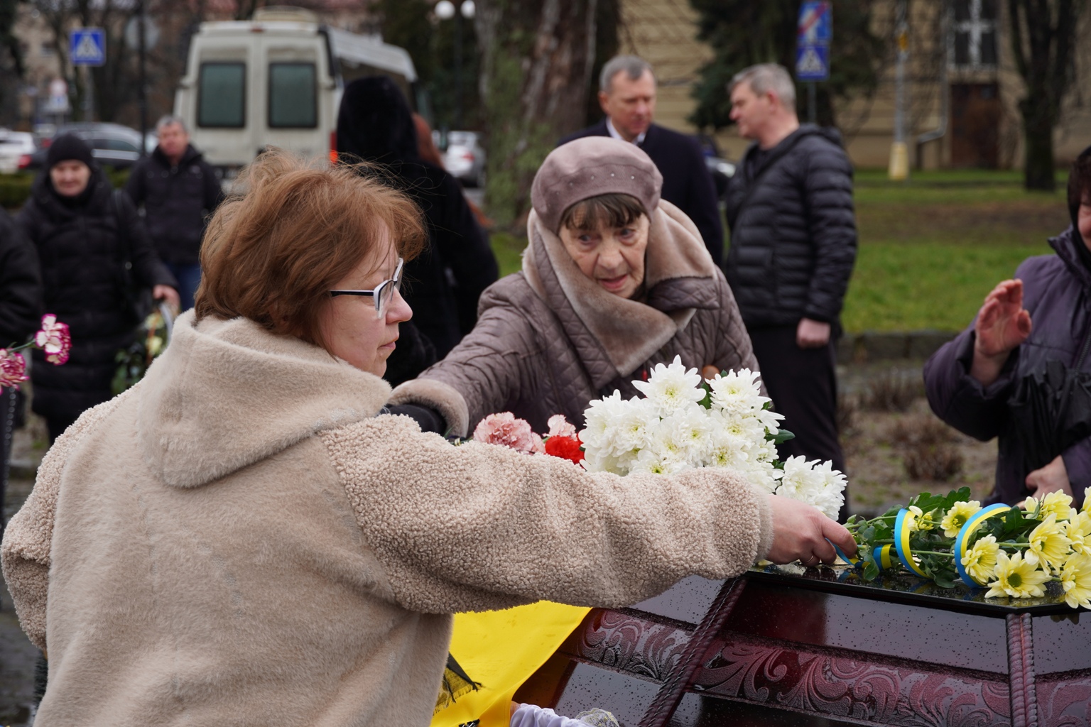 Прощання із воїном Тарасом Сірком в Ужгороді