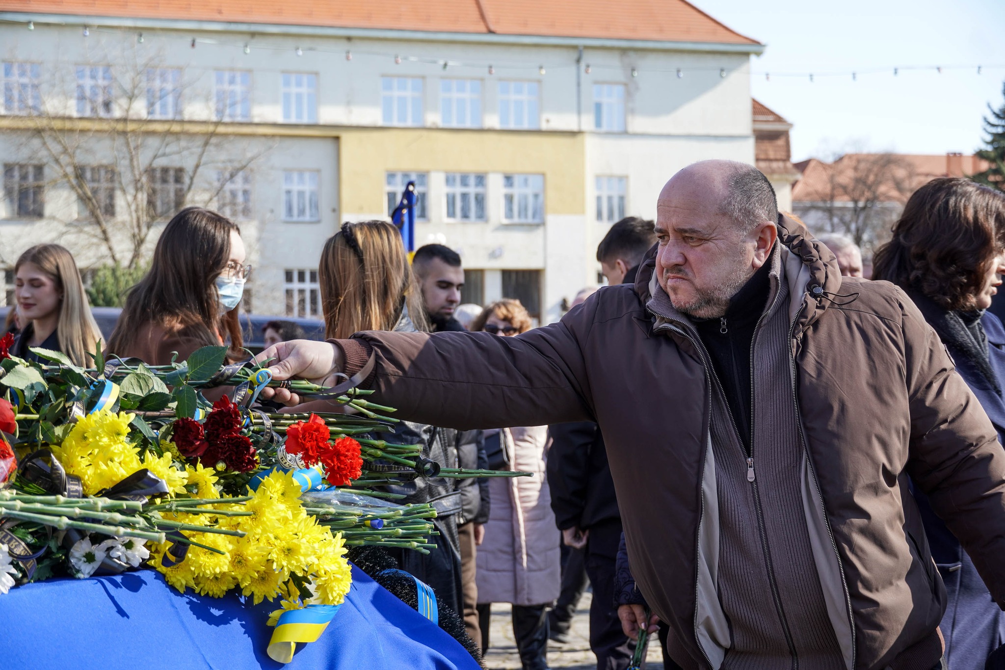 Прощання із військовим Олександром Павлієм в Ужгороді