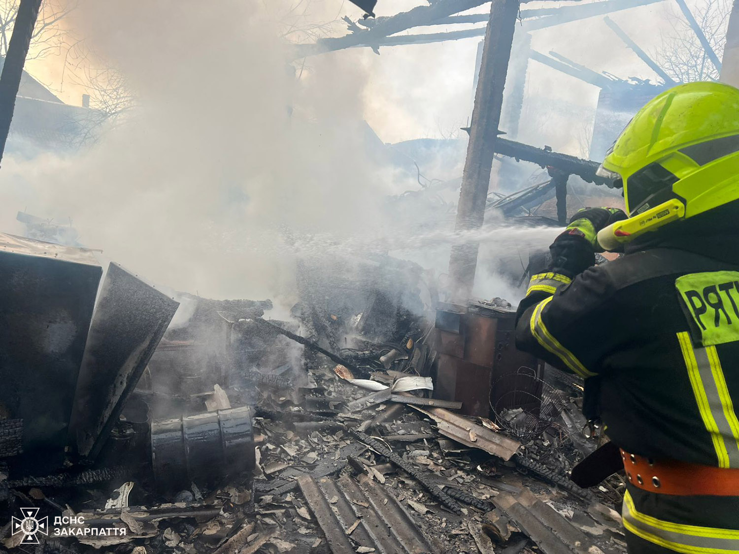 Пожежа у селі Порошково