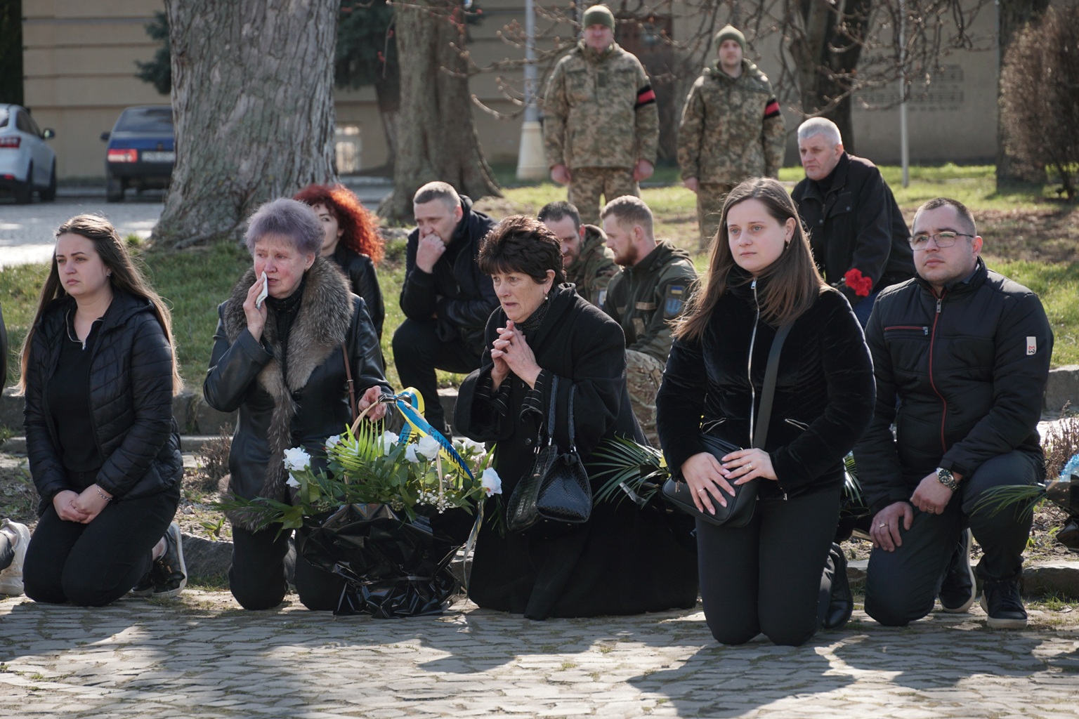 Прощання із полеглим військовим Борисом Тараненком в Ужгороді
