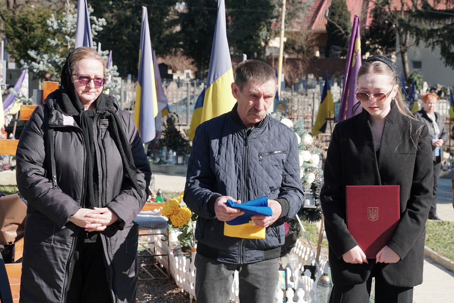 Прощання із полеглим військовим Борисом Тараненком в Ужгороді