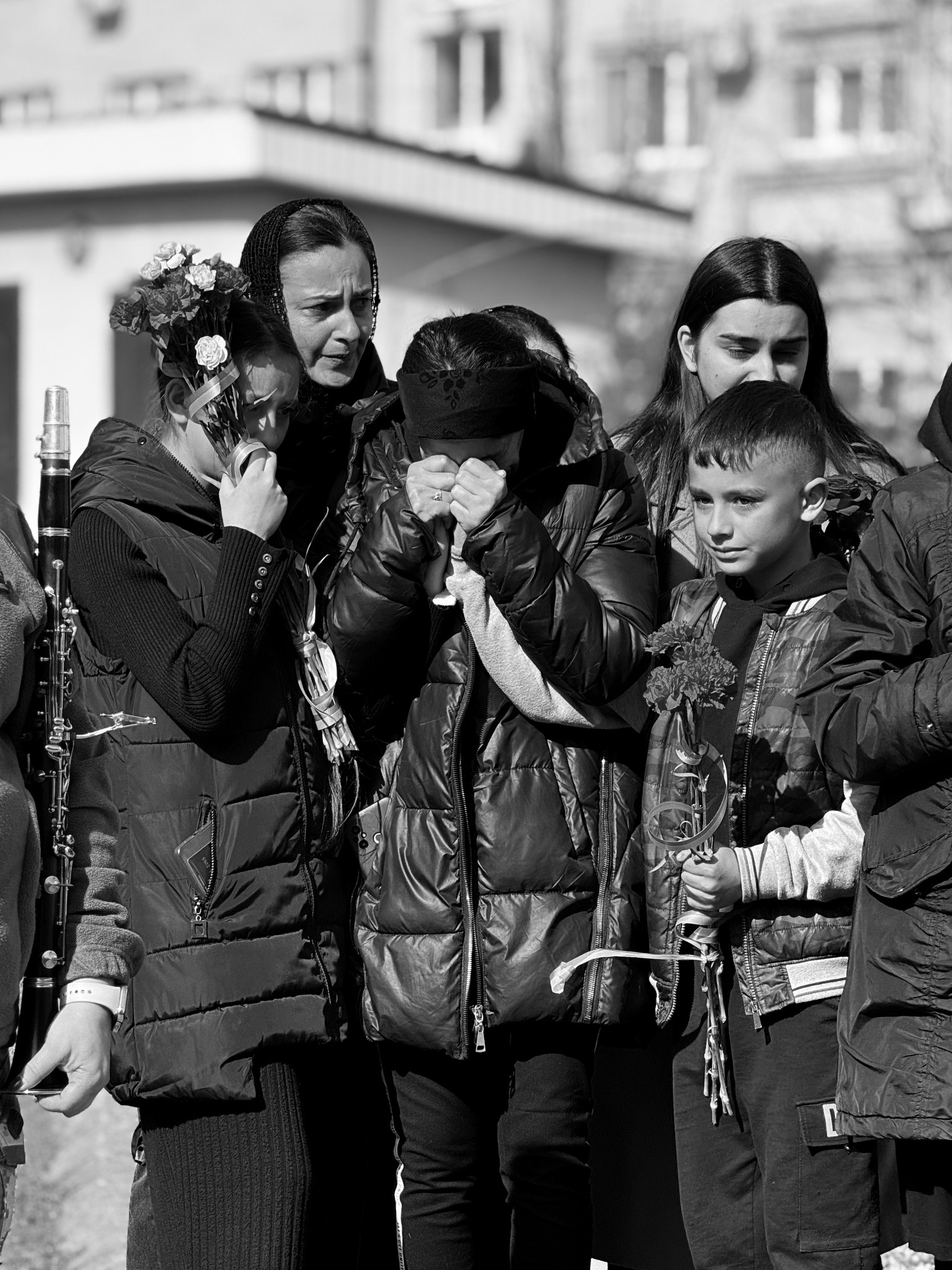 Прощанння із військовим Віталієм Шелембою у Мукачеві