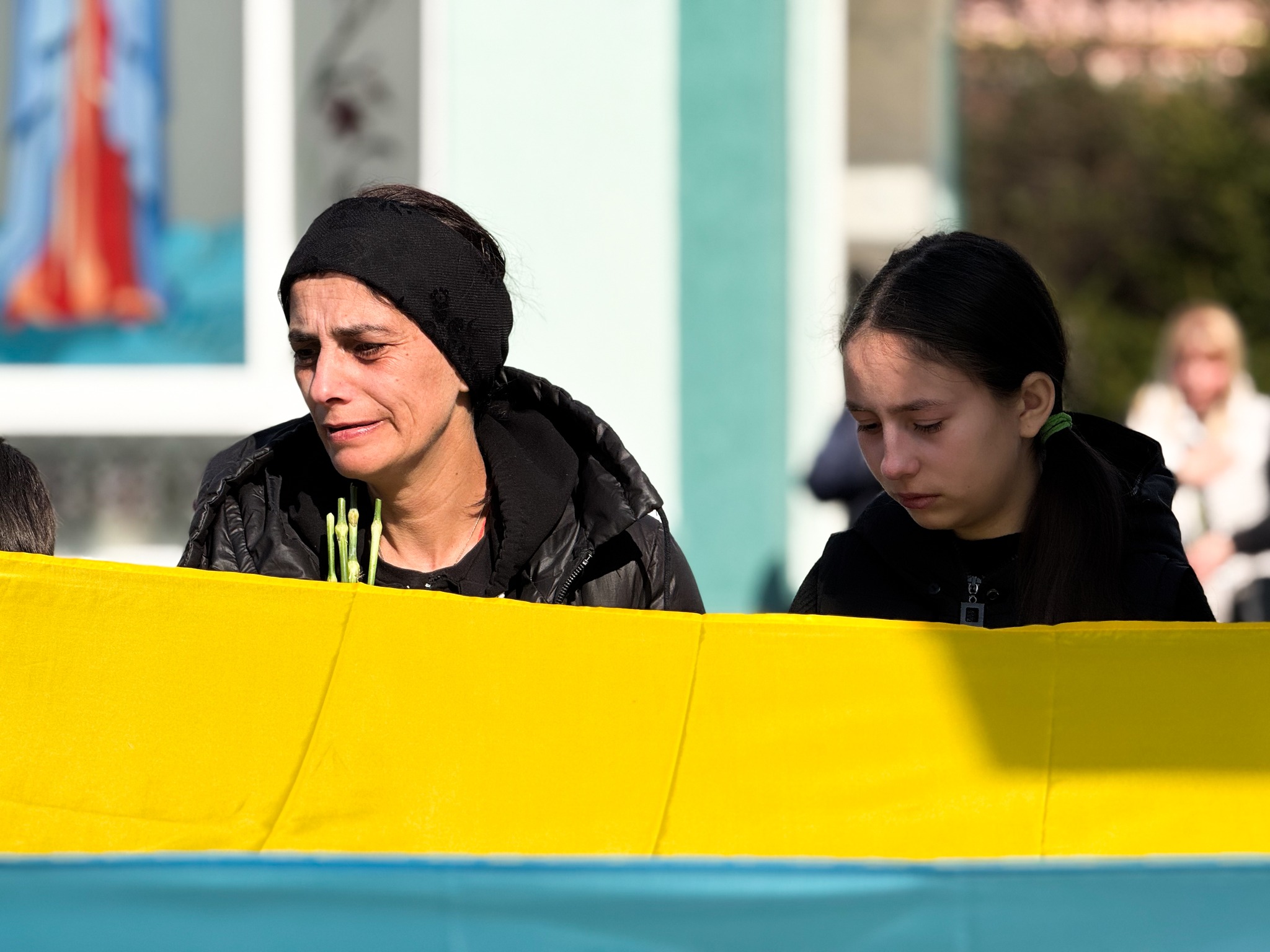 Прощанння із військовим Віталієм Шелембою у Мукачеві