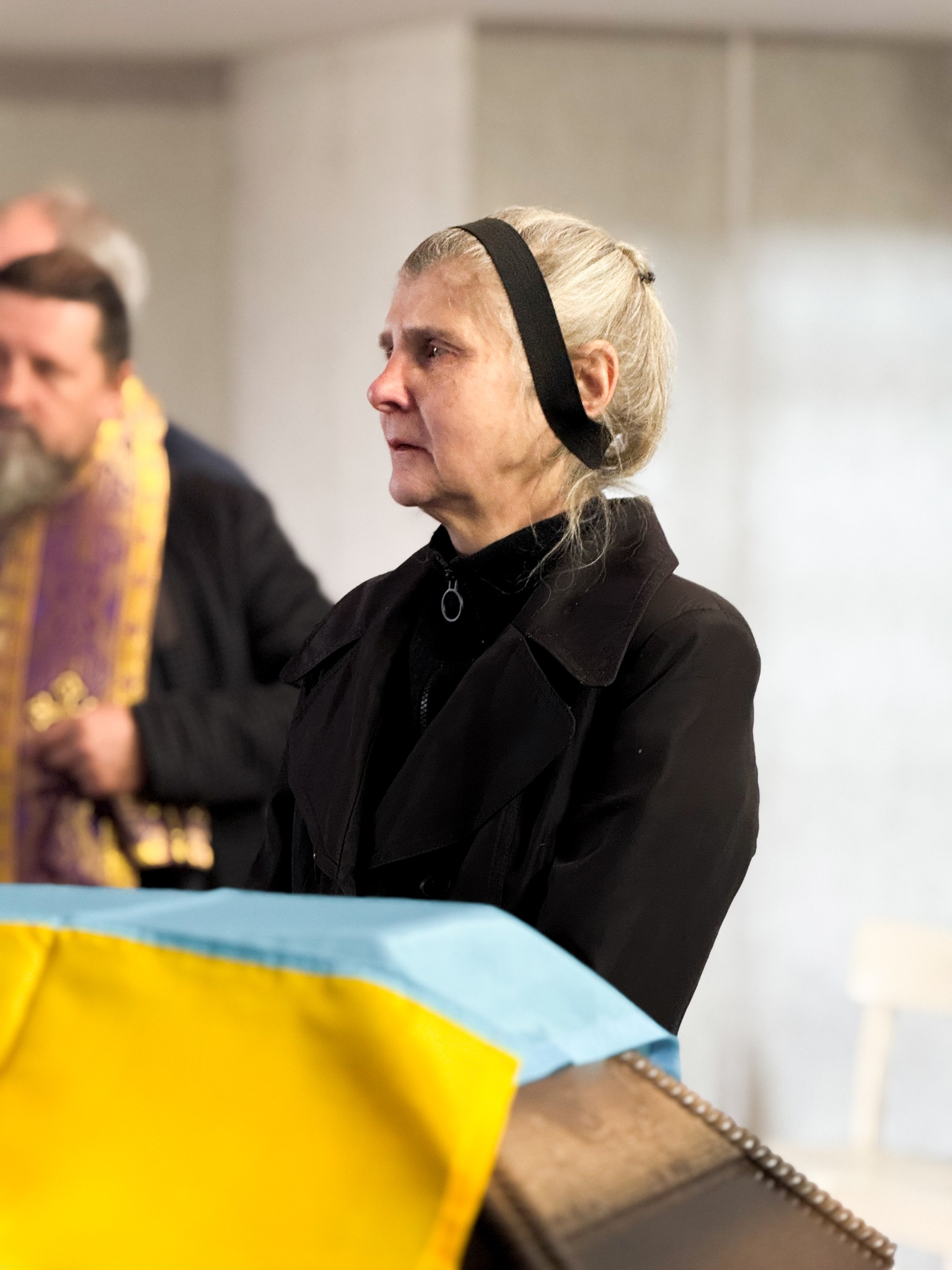 Прощання із військовим Валентином Улинцем у Мукачеві