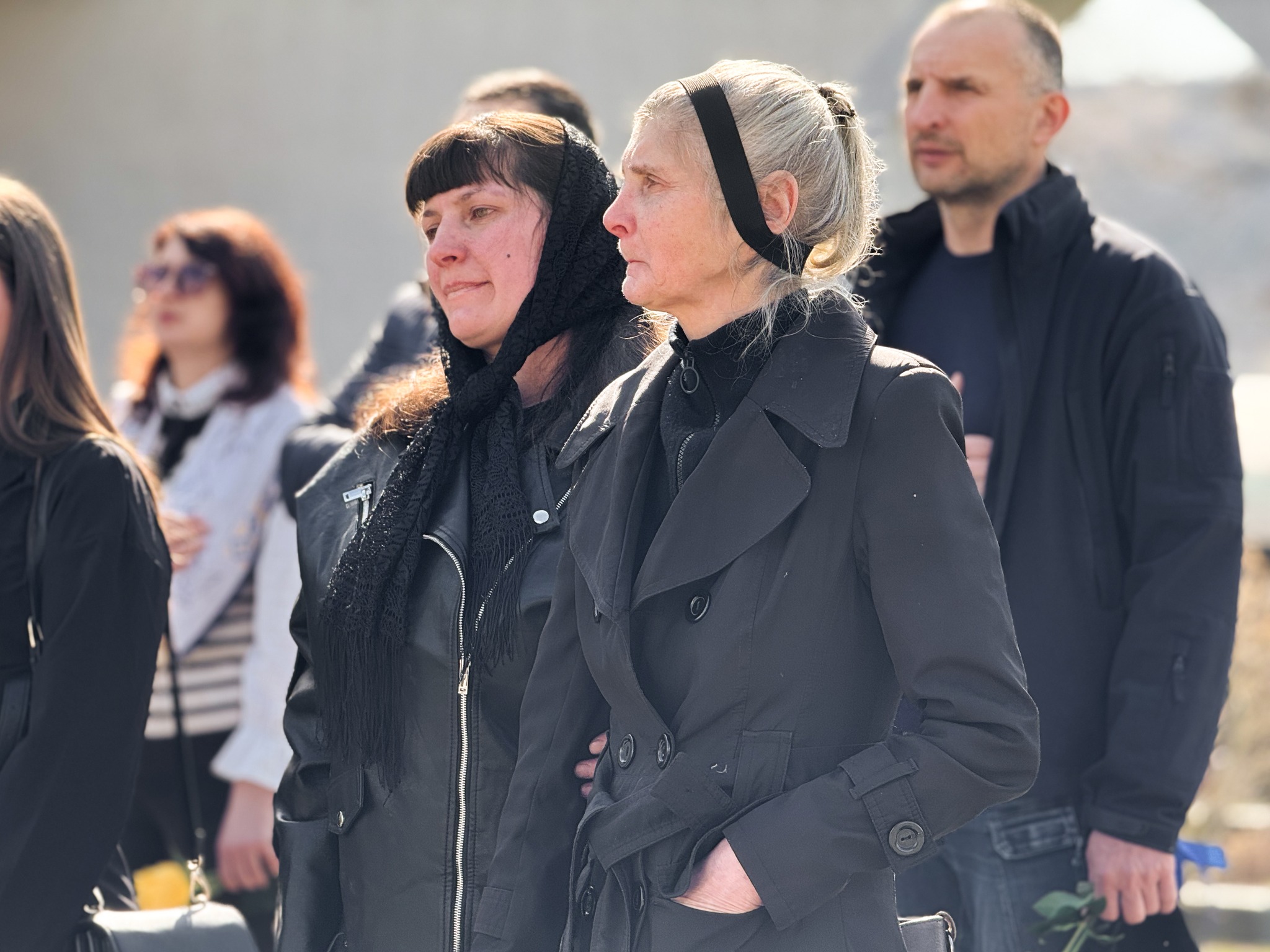 Прощання із військовим Валентином Улинцем у Мукачеві