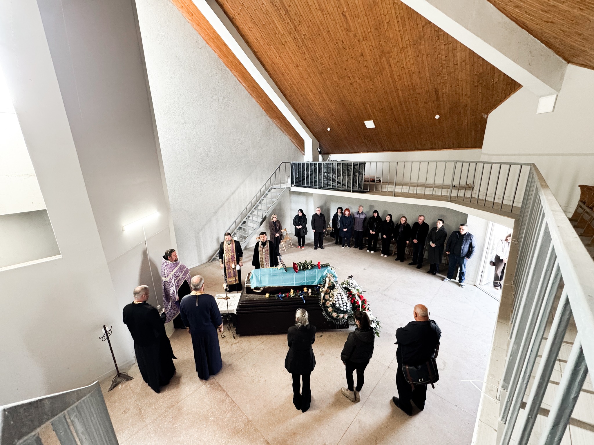 Прощання із військовим Валентином Улинцем у Мукачеві