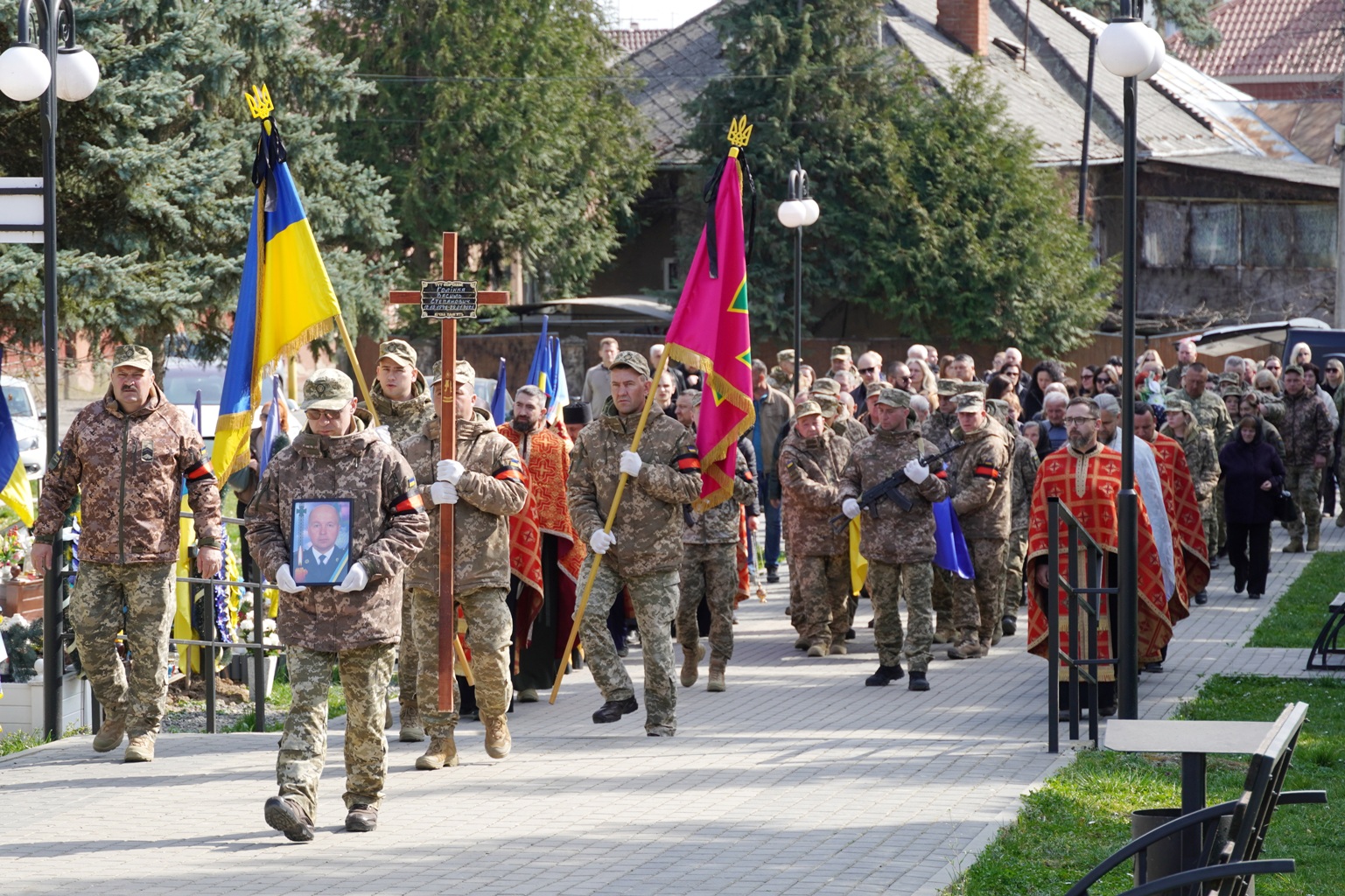 Прощання із полеглим прикордонником Василем Голінкою