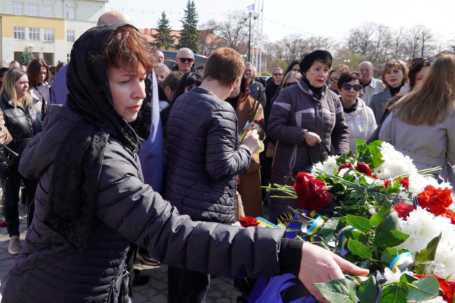 Прощання із полеглим прикордонником Василем Голінкою