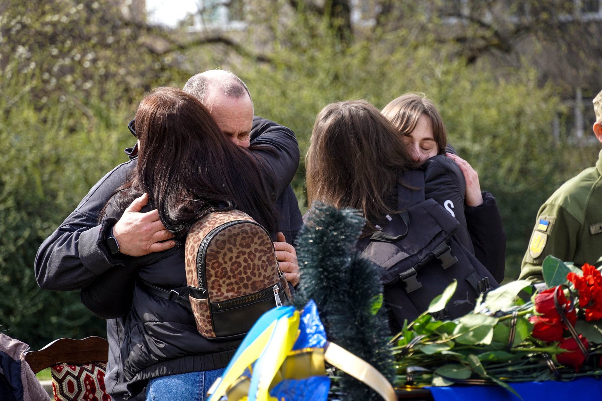 Прощання із полеглим військовим Сергієм Козаченком в Ужгороді