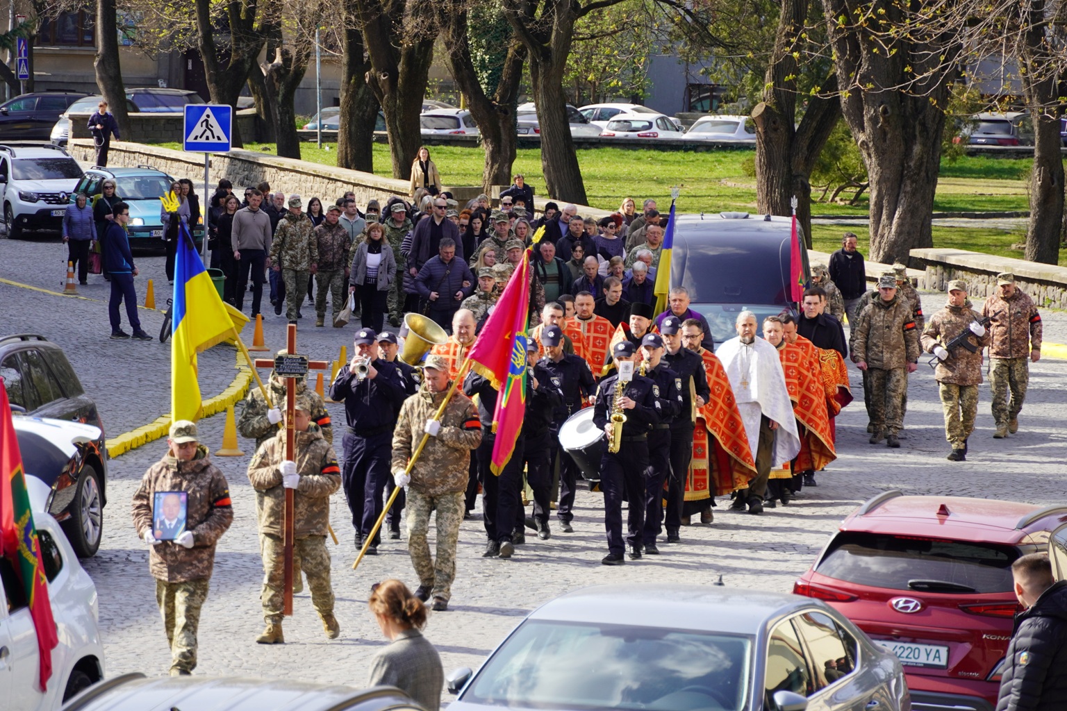 Прощання із полеглим прикордонником Василем Голінкою