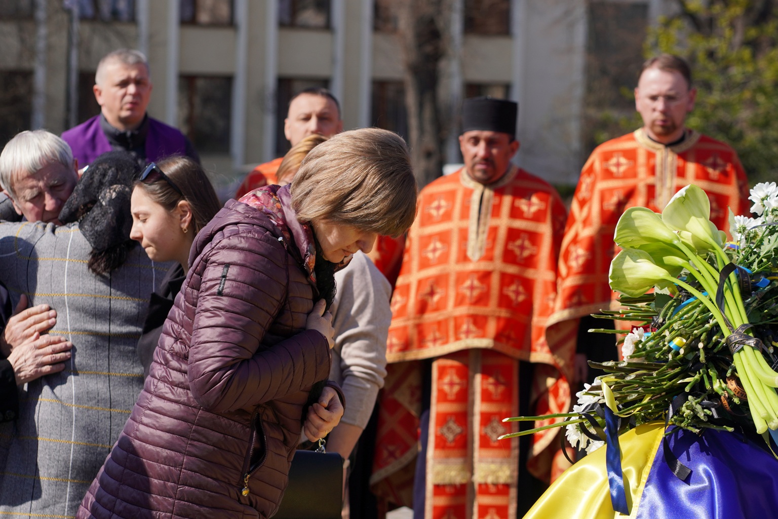 Прощання із полеглим прикордонником Василем Голінкою
