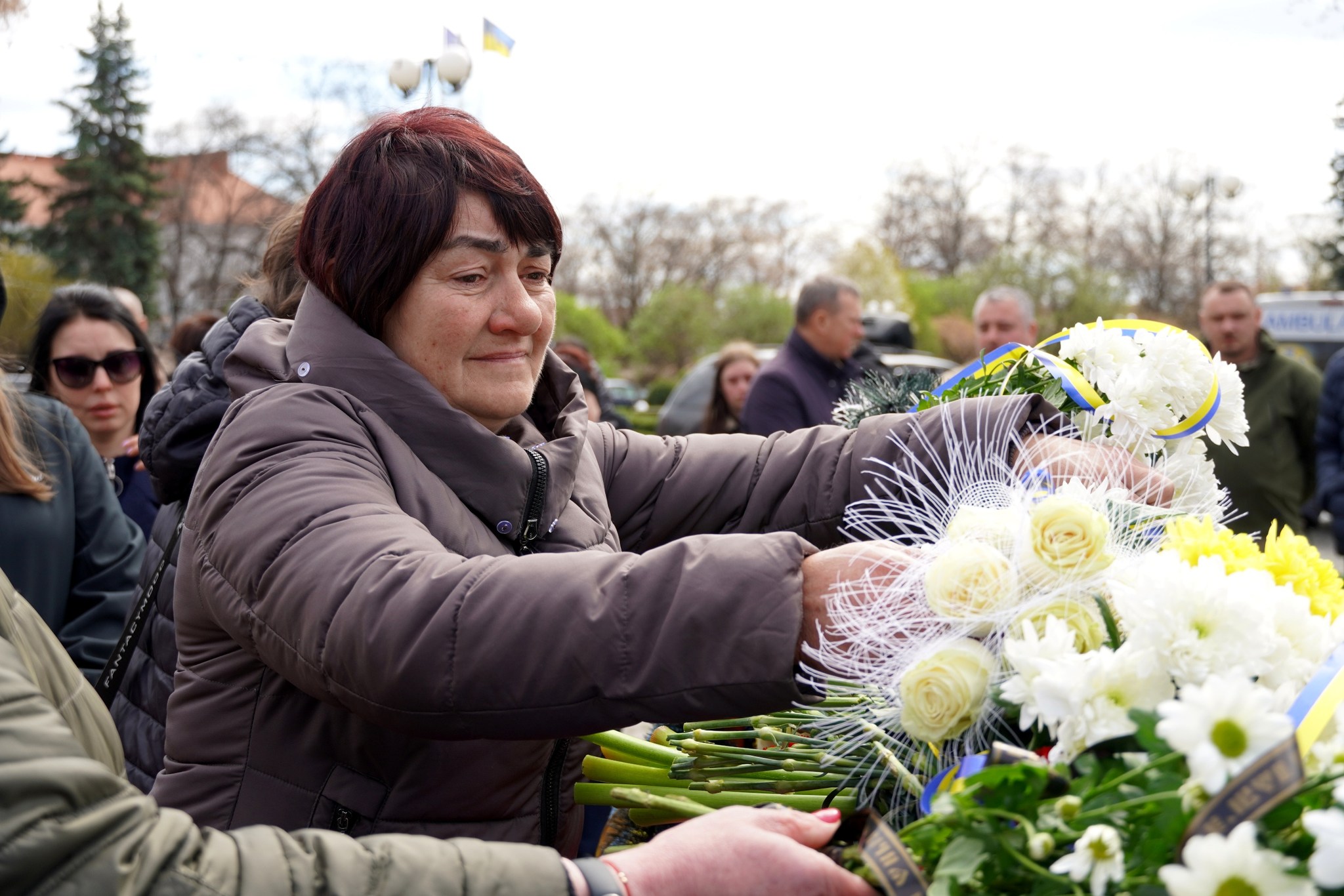 Прощання із воїном Михайлом Шипом в Ужгороді