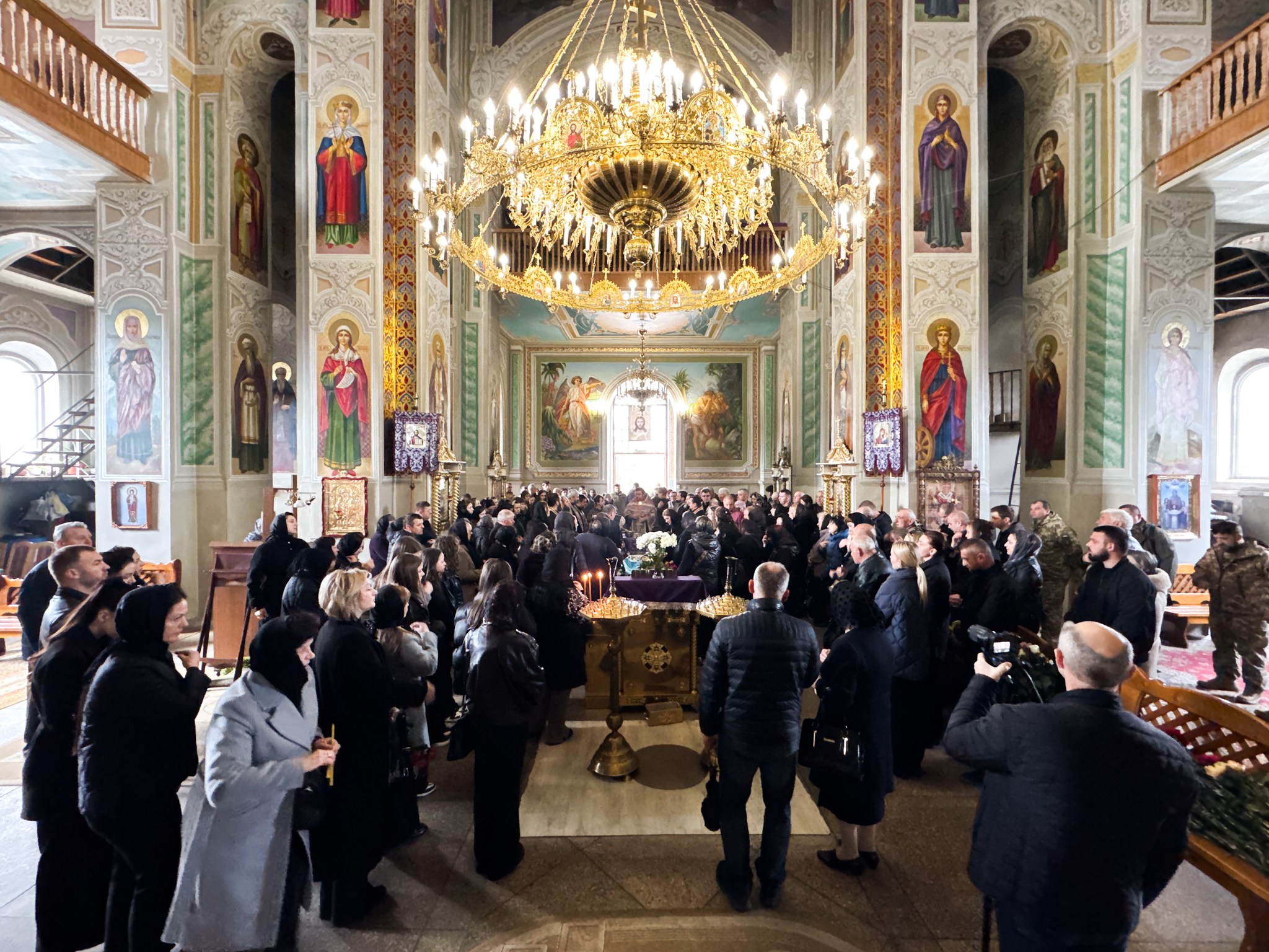 Прощання із воїном Василем Капітаном у Мукачеві