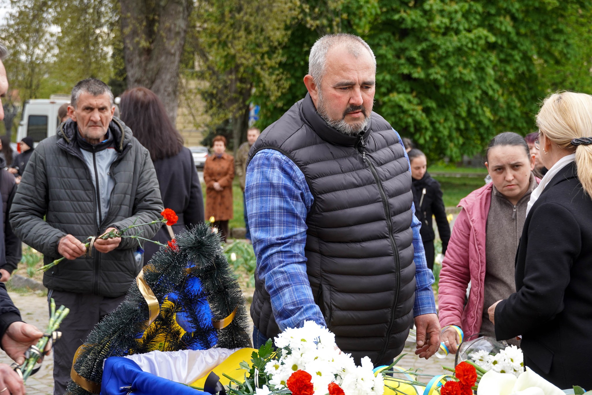 Прощання із воїном Віталієм Бичаком в Ужгороді