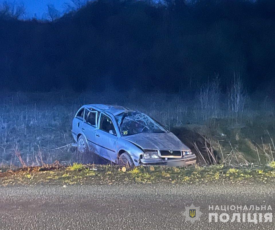 Водій не впорався із керуванням і злетів з дороги 